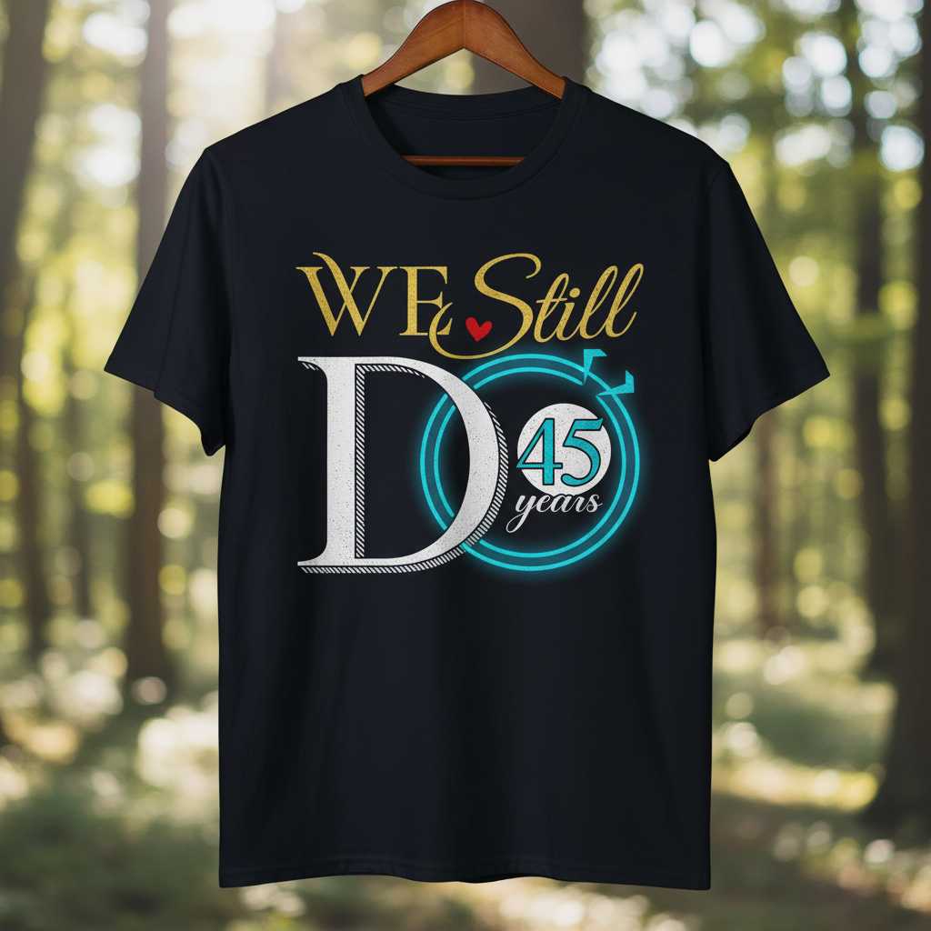 We Still Do 45 Years Anniversary Graphic T-Shirt Tee Gift Idea Clothing