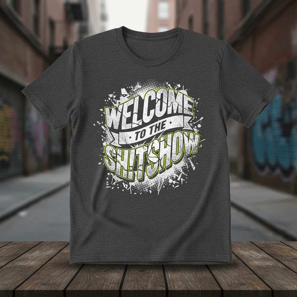 Welcome to the Shitshow Graphic T-Shirt Novelty Tee Unisex Gift Idea Clothing