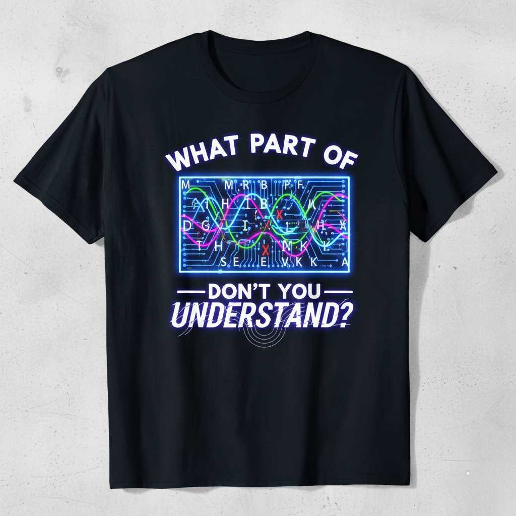 What Part Of Dont You Understand T-Shirt Tee Graphic Novelty Gift for Science Lover