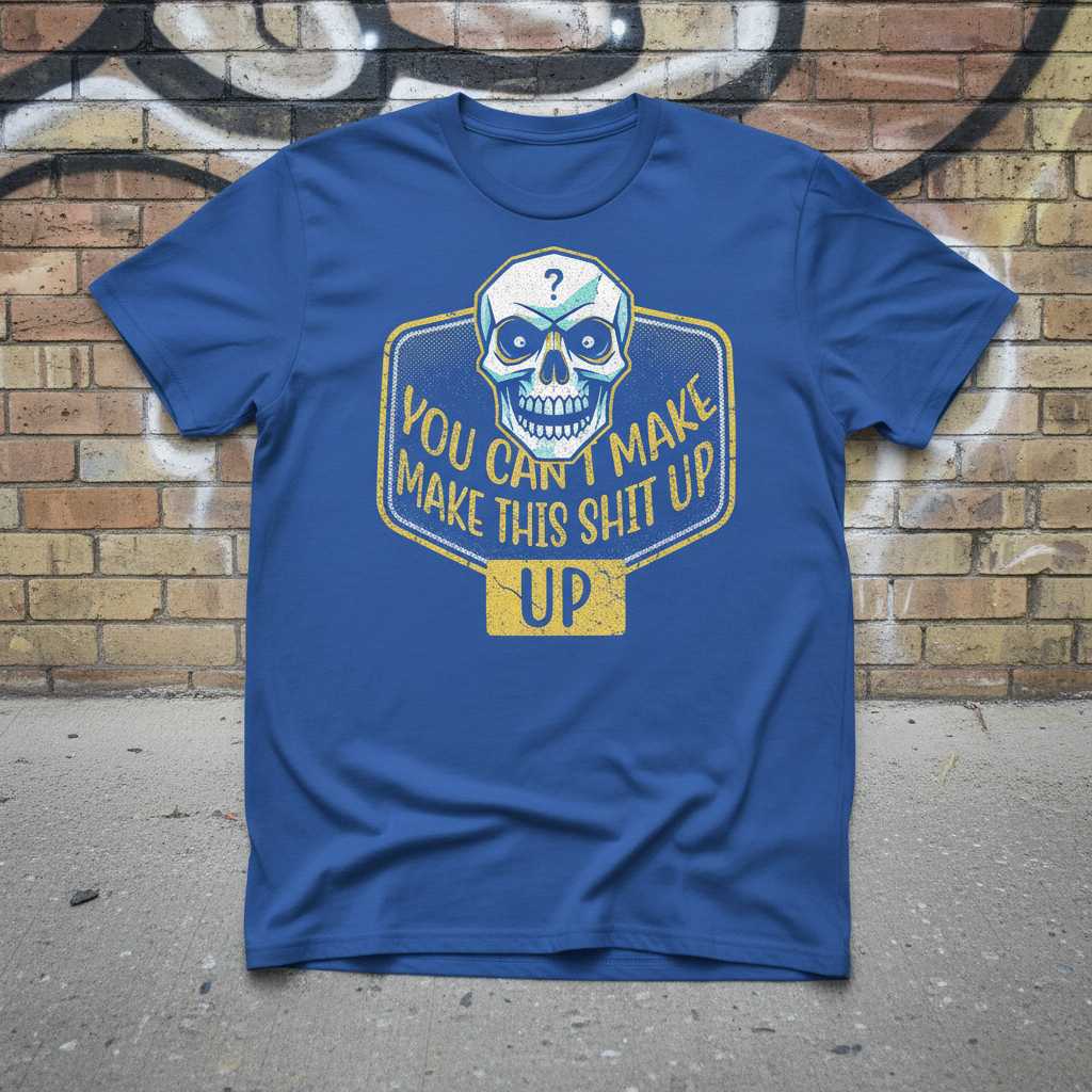 You Can’t Make This Shit Up Graphic T-Shirt Novelty Tee Funny Unisex Gift Idea