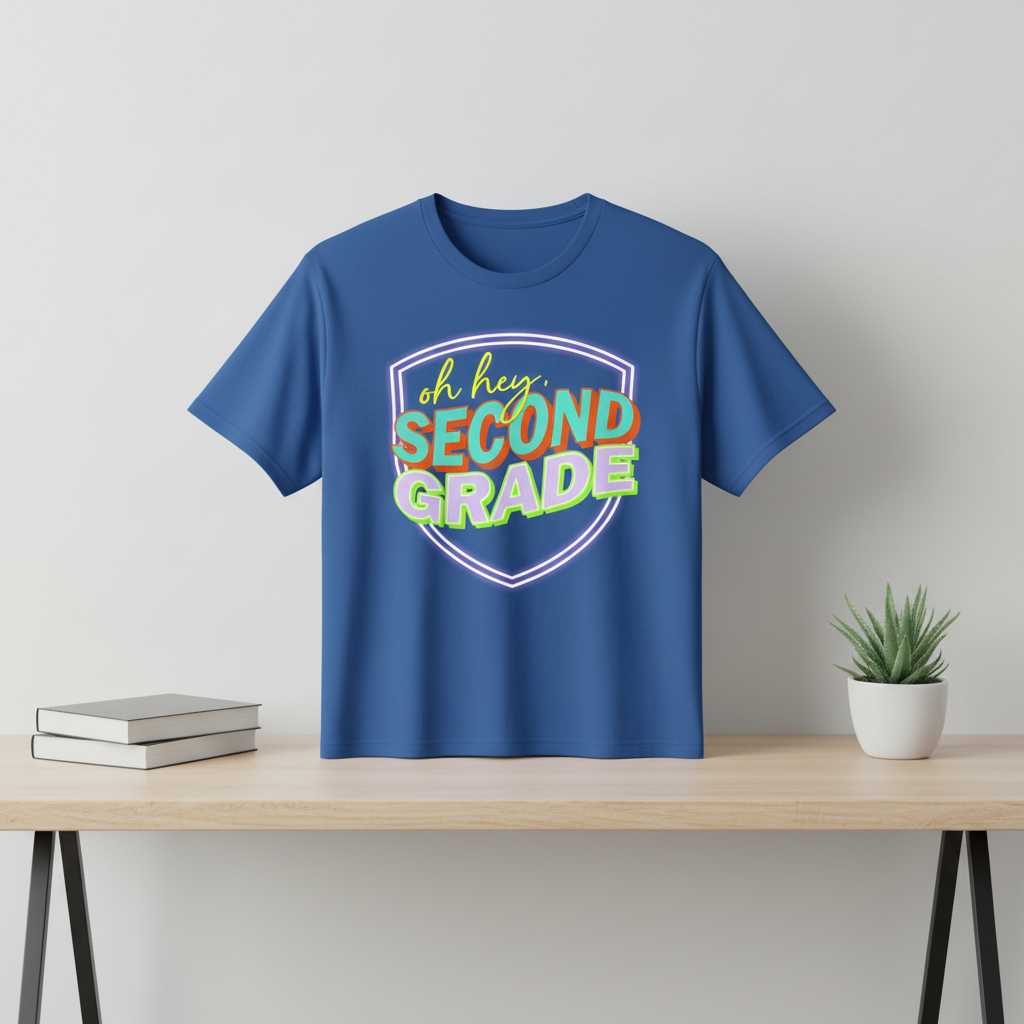 oh hey Second Grade Graphic T-Shirt Tee Back to School Unisex Teacher Student Gift