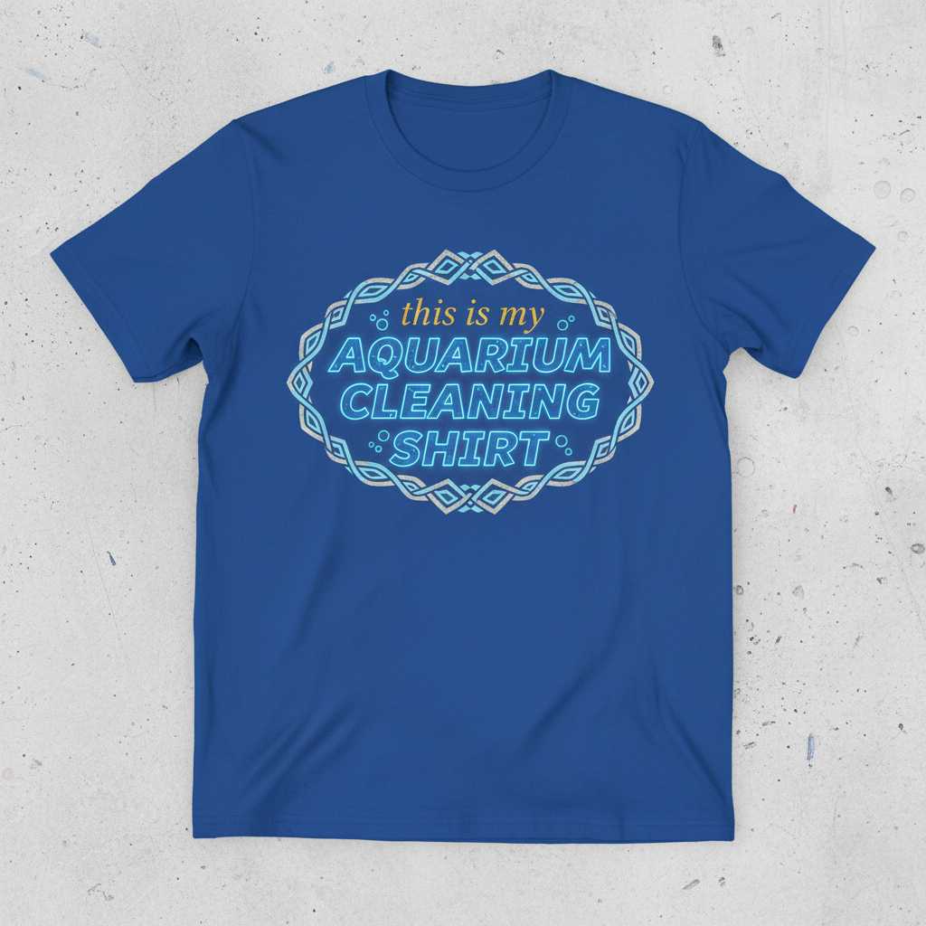 this is my AQUARIUM CLEANING SHIRT Graphic T-Shirt Tee Novelty Gift for Fish Tank Lovers
