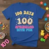100 Days 100 Sprinkled With Fun t-shirt design with donuts and colorful text
