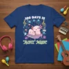 100 Days Is "Alotl" Music t-shirt featuring a cute axolotl playing piano surrounded by musical notes and instruments