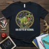 100 Days of School Dinosaur T-Shirt unique graphic design printed on comfortable cotton t-shirt