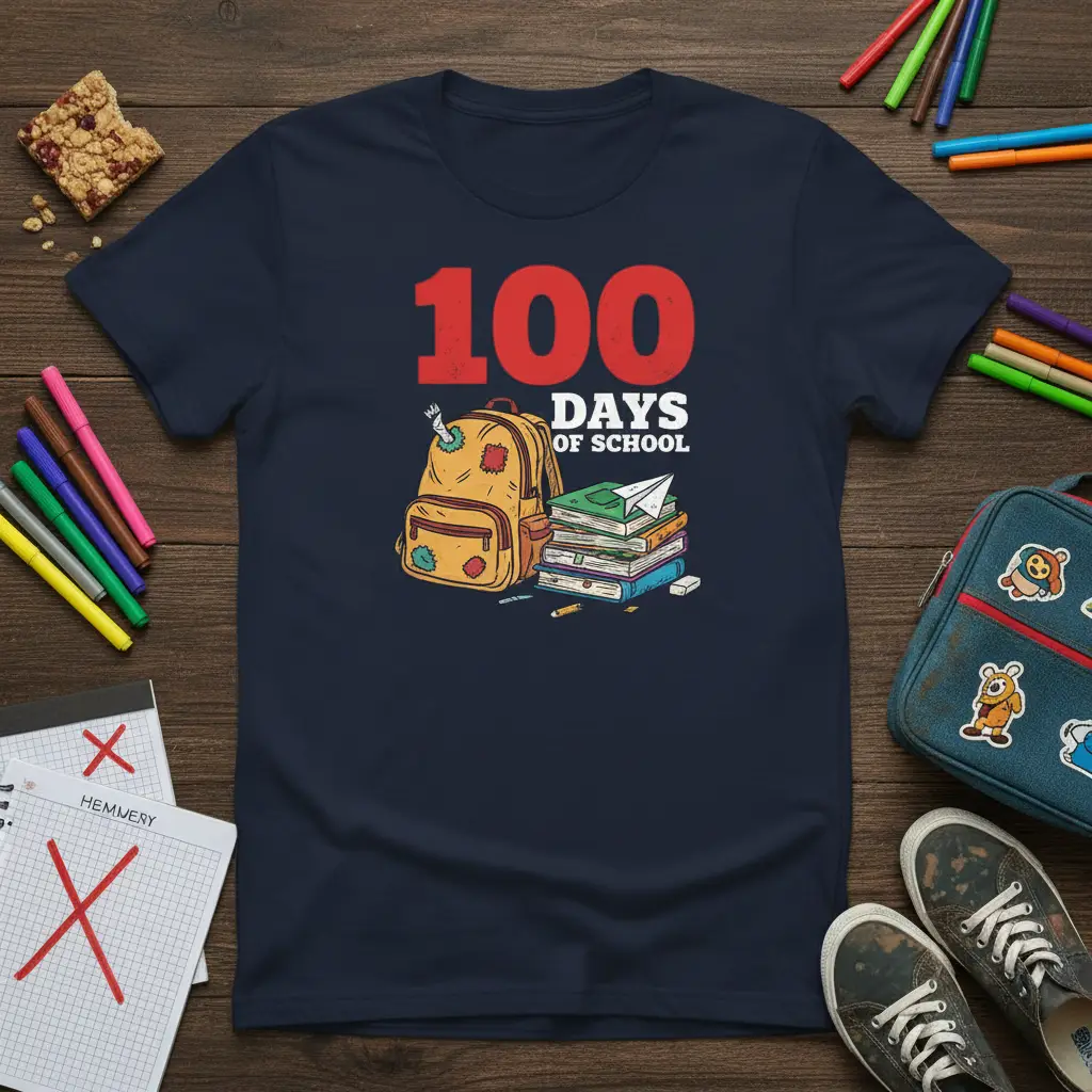 100 Days of School T-Shirt Celebrate Student Achievement