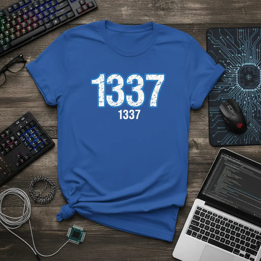 1337 1337 Gaming T-Shirt for Geeks & Gamers