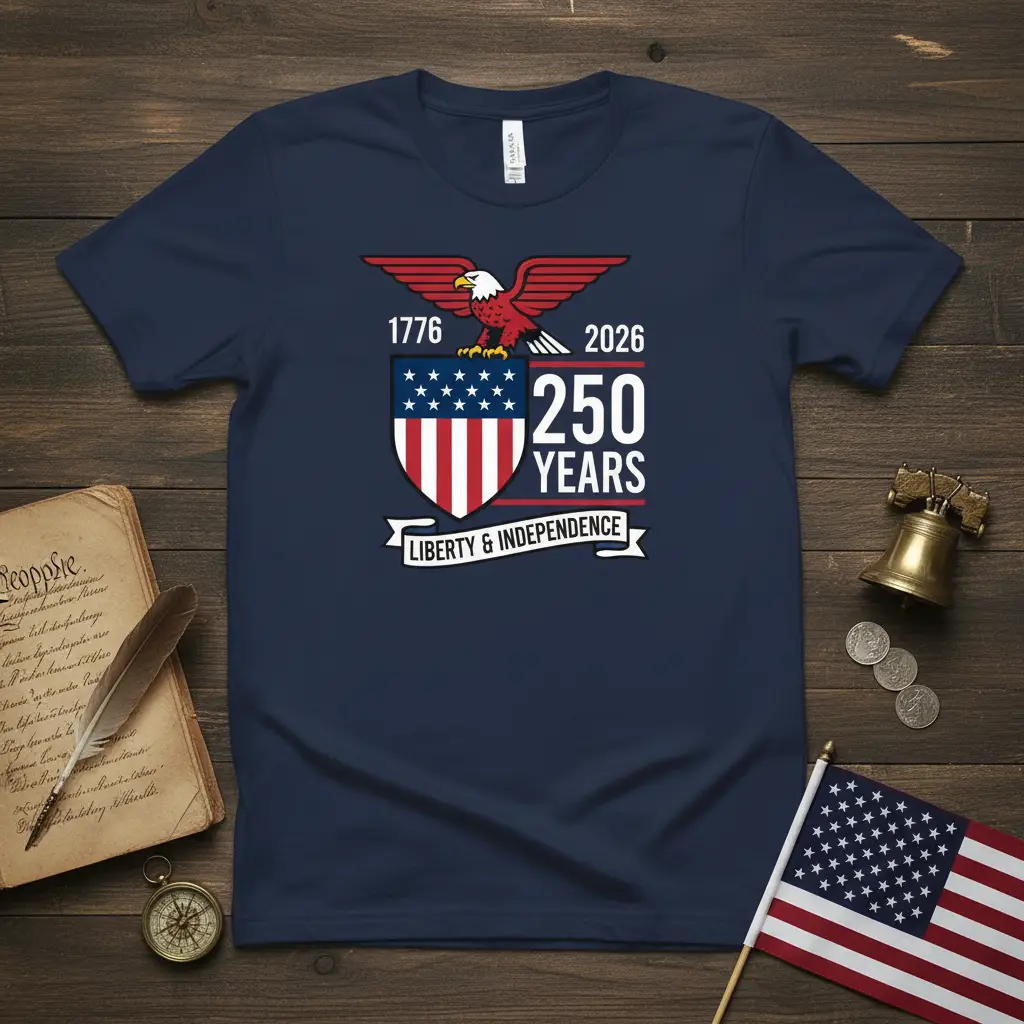 1776 2026 250 Years Liberty & Independence T-Shirt