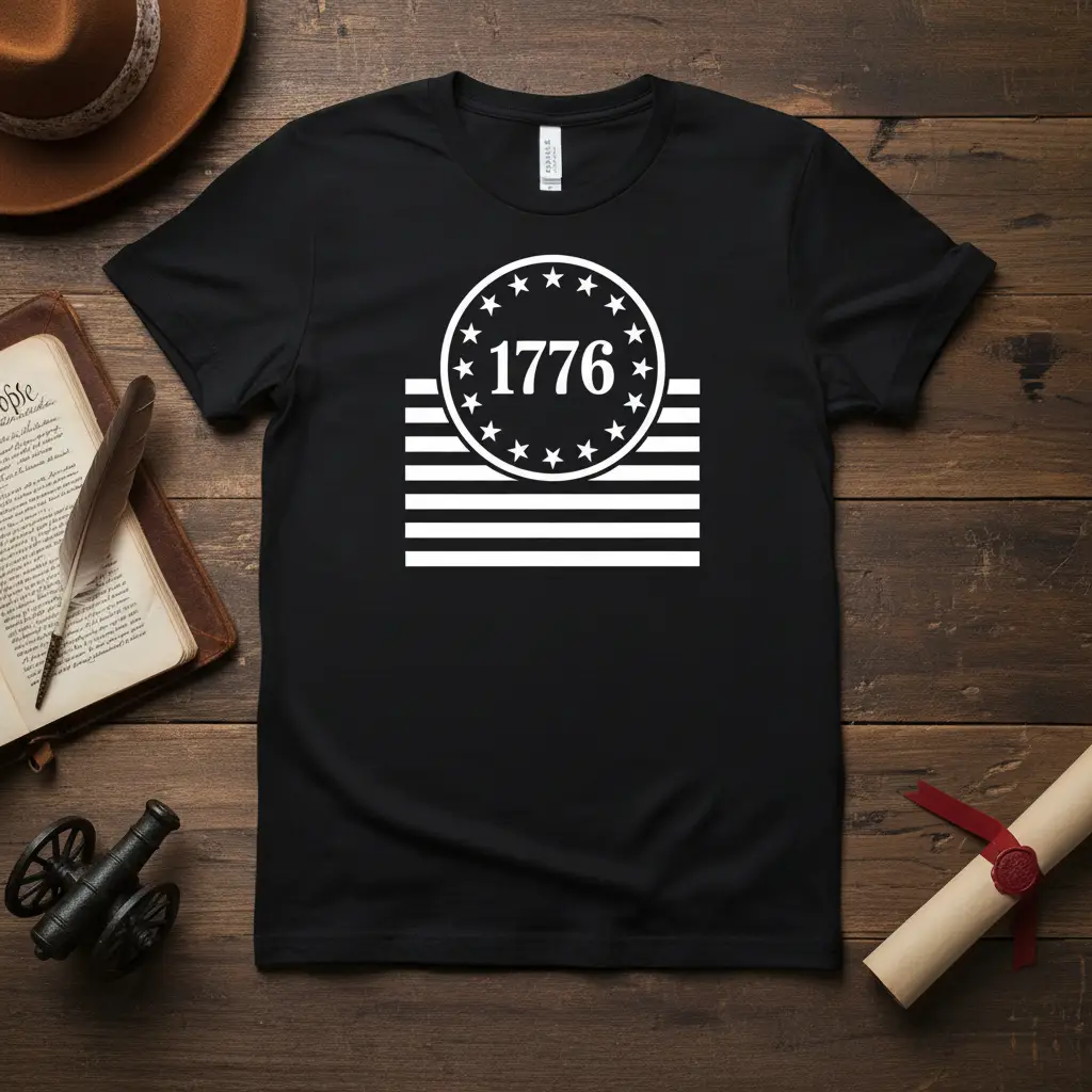 1776 Founding Year T-Shirt American History Patriotic Gift