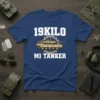 19KILO M1 TANKER T-Shirt design featuring an M1 Abrams tank graphic and bold white lettering