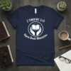 Navy t-shirt featuring white text "2 Timothy 2:15 Open Book Ministries" and a graphic of hands holding an open book