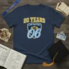 Navy blue t-shirt with "20 Years Varina High School 06" text and school crest graphic, celebrating a graduation anniversary