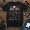 2026 Race Tracks t-shirt design featuring a collage of Formula 1 circuit maps and checkered flags