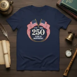 250 Years of Independence 1776 2026 eye-catching graphic design printed on comfortable cotton t-shirt