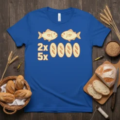 2x 5x Fishing Pun T-Shirt creative graphic design printed on comfortable cotton t-shirt