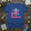 3 THREENAGER detailed graphic design printed on comfortable cotton t-shirt