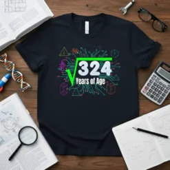 √324 Years of Age eye-catching graphic design printed on comfortable cotton t-shirt