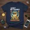 401K? NO THANKS I'VE GOT DOGECOIN text with pixelated Shiba Inu wearing sunglasses and headphones, surrounded by rockets