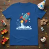 5 Choo Choo! Rocket text design featuring eye-catching typography on quality t-shirt