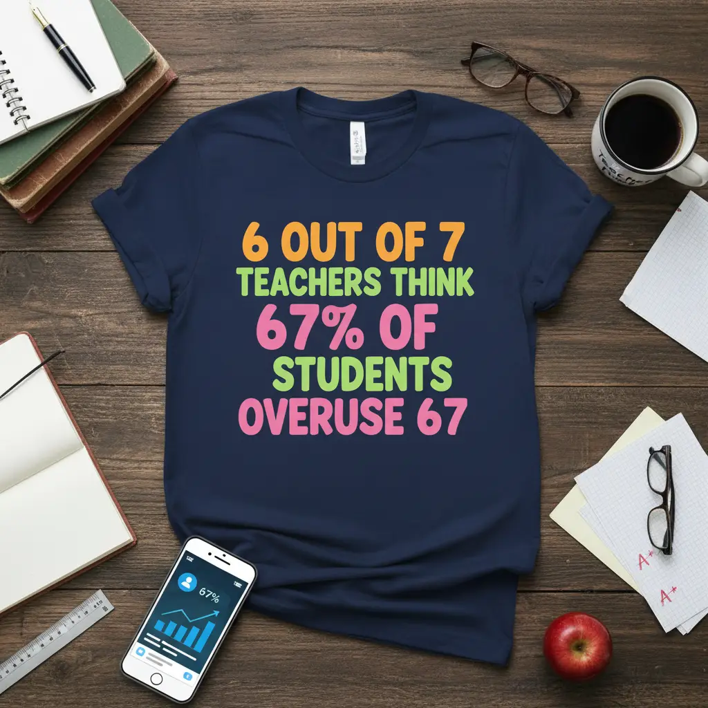 6 Out of 7 Teachers Funny Quote T-Shirt Gift for Educators