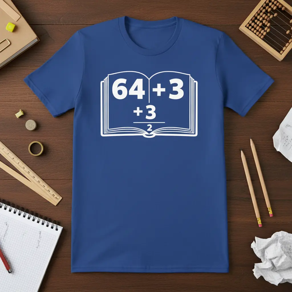 64 + 3 + 3 / 2 Math Equation T-Shirt Funny Teacher Gift