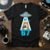 67 Cat UFO Photographer eye-catching graphic design printed on comfortable cotton t-shirt