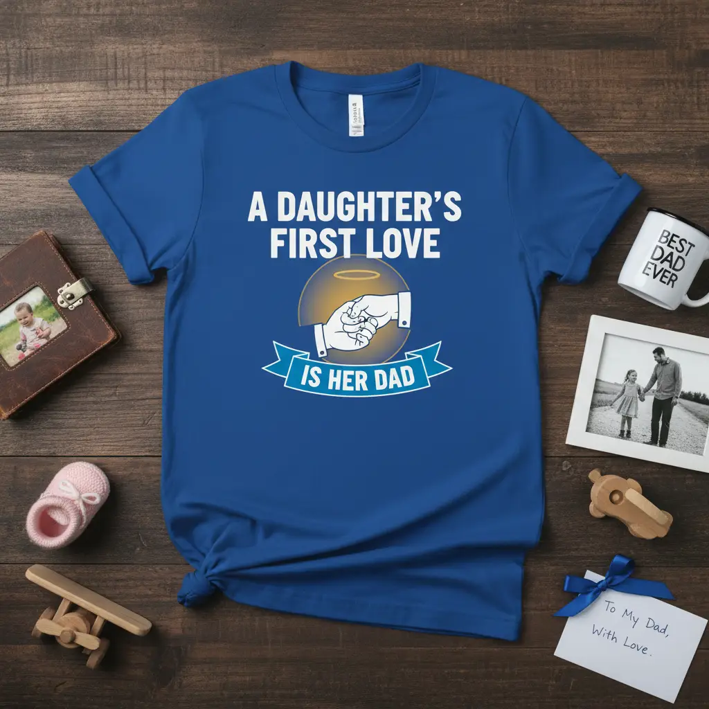 A Daughter’s First Love Is Her Dad T-Shirt Father’s Day Gift