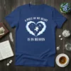 A Piece of My Heart Is In Heaven t-shirt with a heart shape made of clouds and a broken puzzle