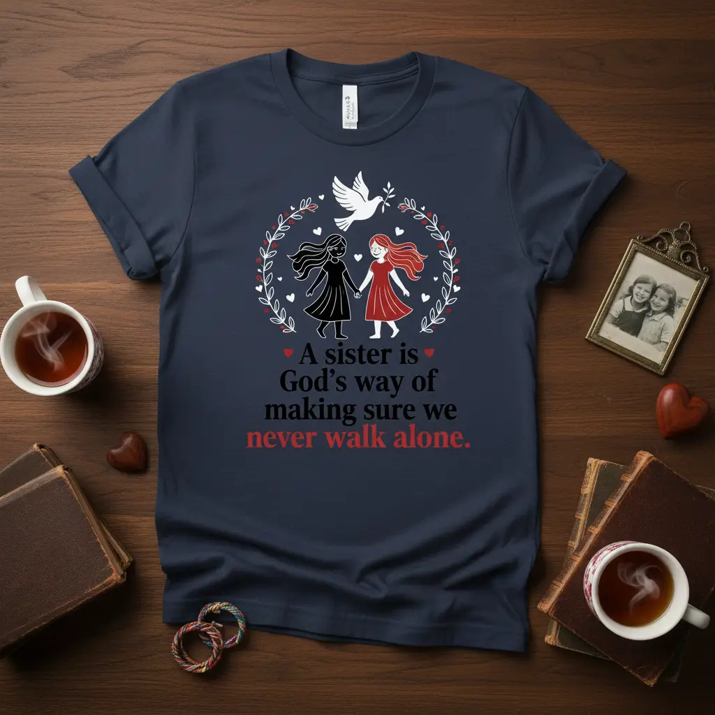 A Sister Is God’s Way T-Shirt Sisterhood Gift