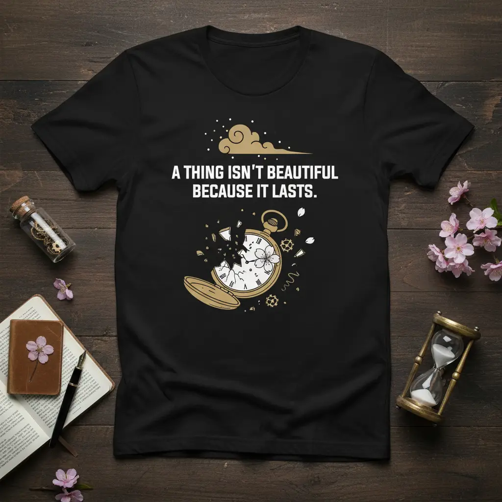 A Thing Isn’t Beautiful Because It Lasts Quote T-Shirt