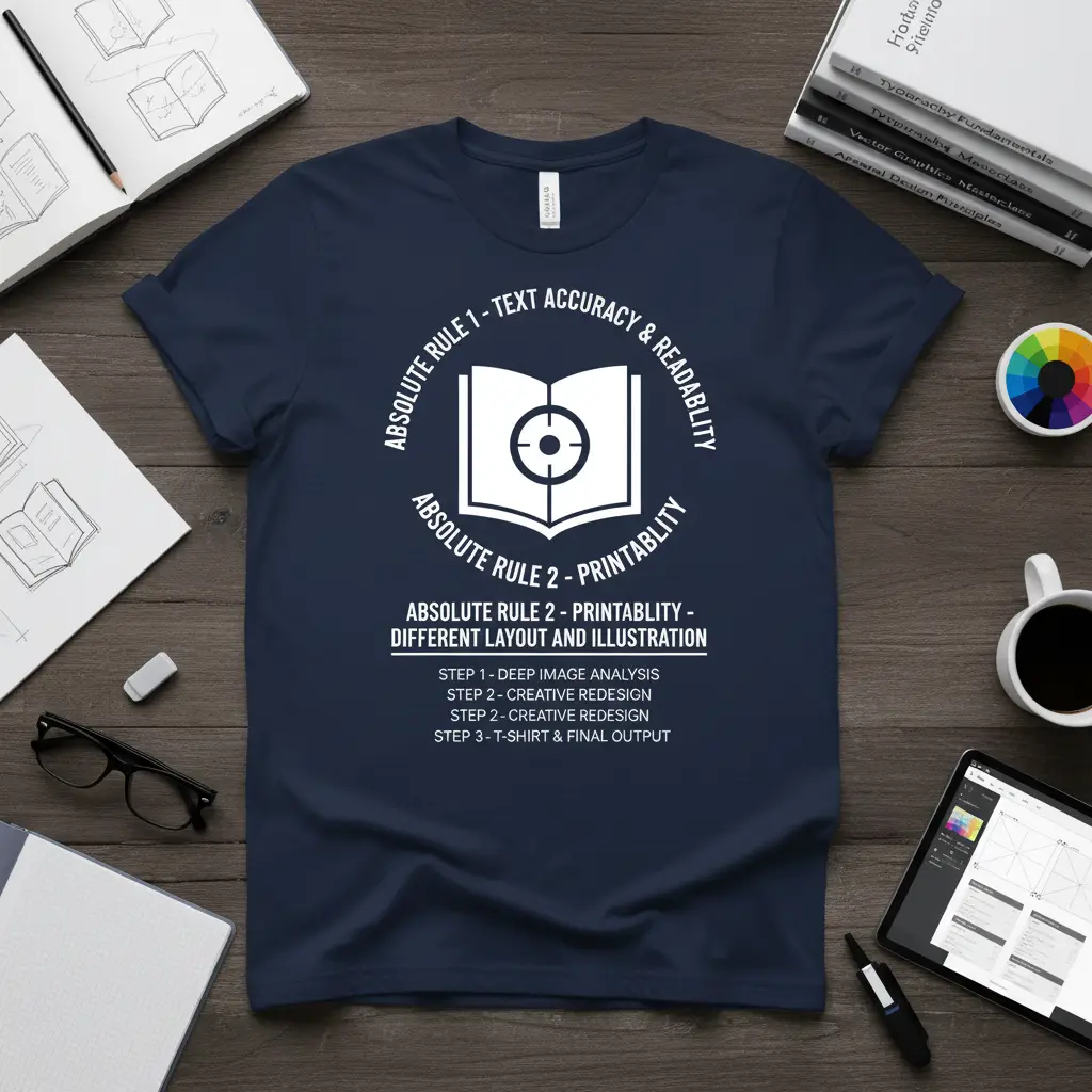 Absolute Rule 1 Text Accuracy & Readability Tee