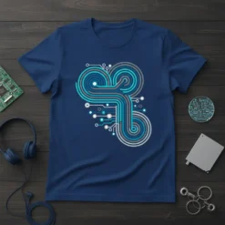 Abstract Circuit Design creative graphic design printed on comfortable cotton t-shirt