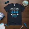 Spanish phrase "Adivinen Que Bombon Cumple Años En Julio Pues Este" on a dark t-shirt, featuring playful typography and thumbs-up