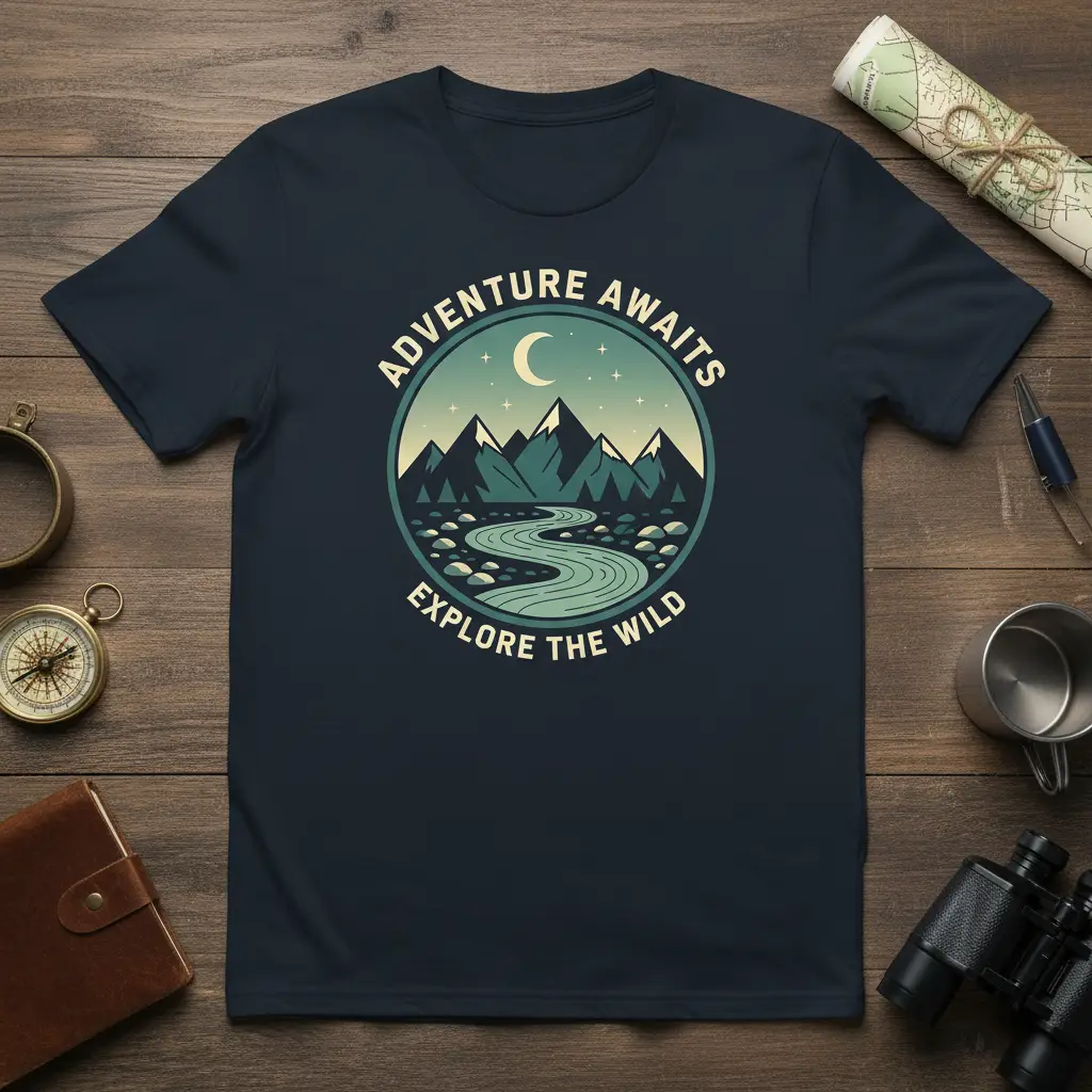 Adventure Awaits Explore the Wild Mountain T-Shirt
