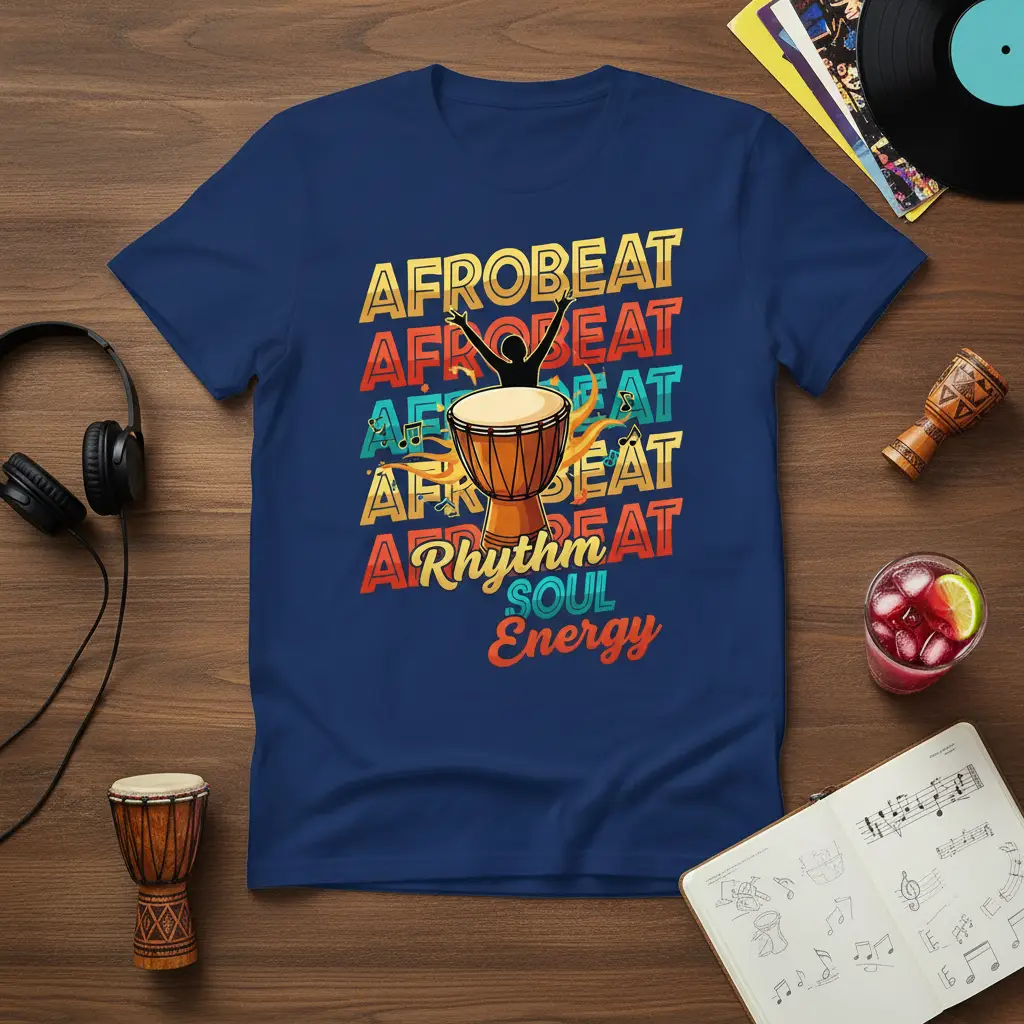 Afrobeat Rhythm Soul Energy T-Shirt Music Lover Gift