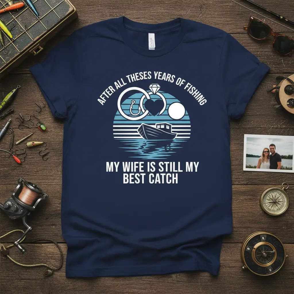 After All These Years Fishing Wife Best Catch T-Shirt