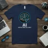 AI t-shirt with a circuit board brain graphic and the text ARTIFICIAL MINDS, REAL IMPACT