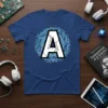 AI Letter Design eye-catching graphic design printed on comfortable cotton t-shirt