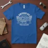 Aircooled Life Classic Car Culture t-shirt featuring a detailed white line drawing of an air-cooled engine