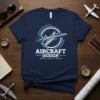 AIRCRAFT DESIGN SIDE VIEW text design featuring eye-catching typography on quality t-shirt