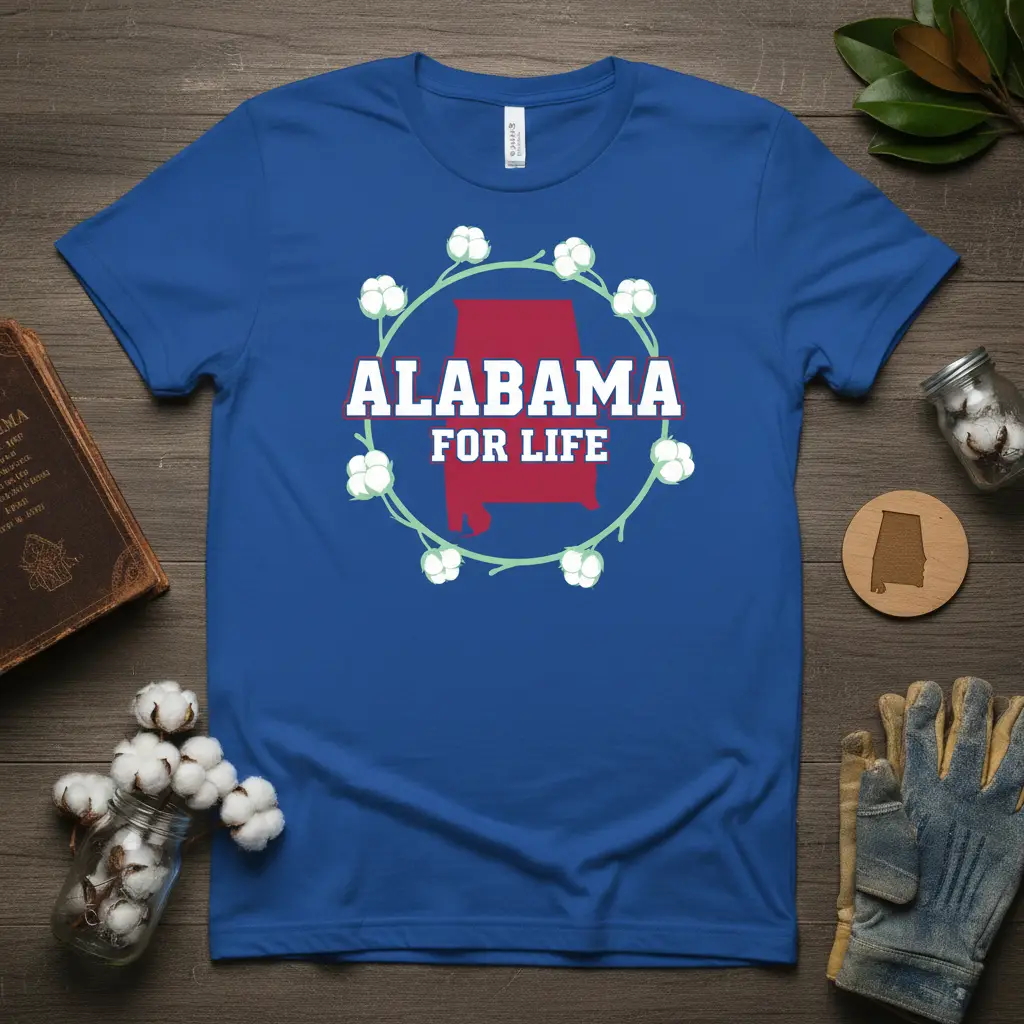 Alabama for Life T-Shirt Proud Southern State Pride Gift