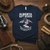 Alberta 51st State WE text design featuring creative typography on quality t-shirt
