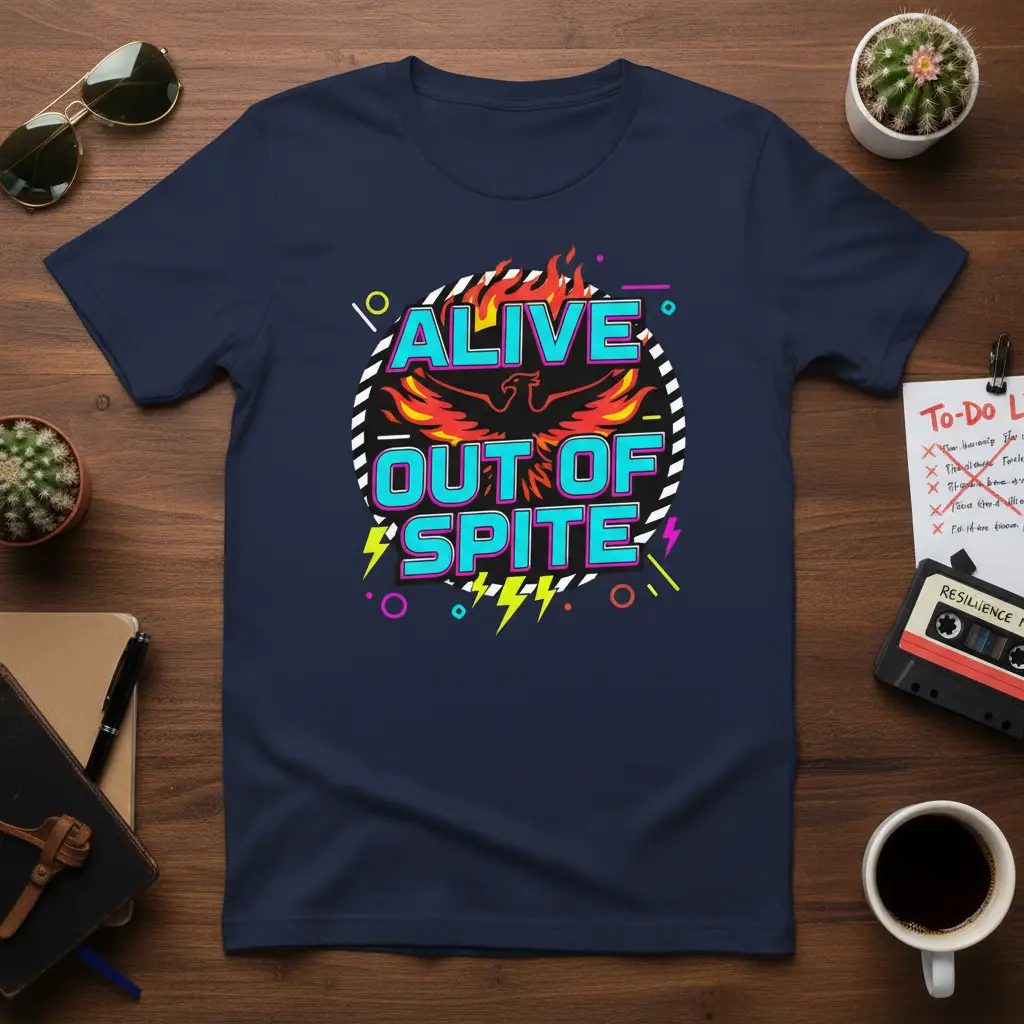 Alive Out of Spite Phoenix T-Shirt Sarcastic Gift