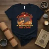 T-shirt with "ALL I NEED IS LOVE AND YOGA AND A DOG" text and a cute puppy doing yoga pose