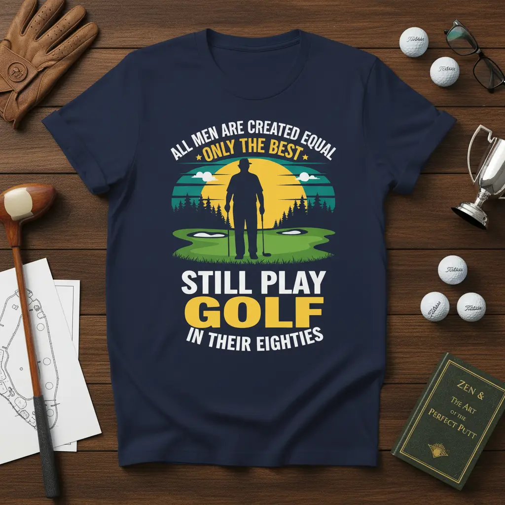 All Men Are Created Equal Only the Best Still Play Golf T-Shirt