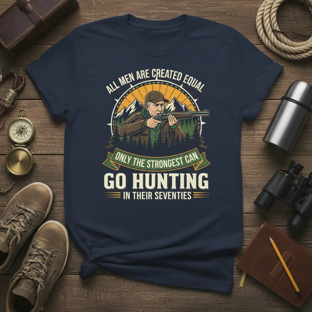 All Men Are Created Equal Only the Strongest Can Go Hunting T-Shirt