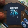 ALTITUDE Basketball Dunk eye-catching graphic design printed on comfortable cotton t-shirt