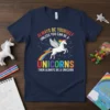 T-shirt with text "Always Be Yourself Unless You Can Be A Unicorns Then Always Be A Unicorn" and a winged