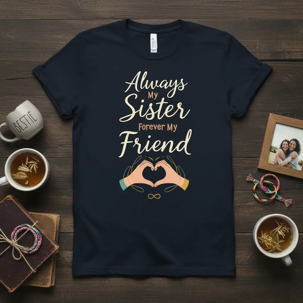 Always My Sister Forever My Friend T-Shirt Gift