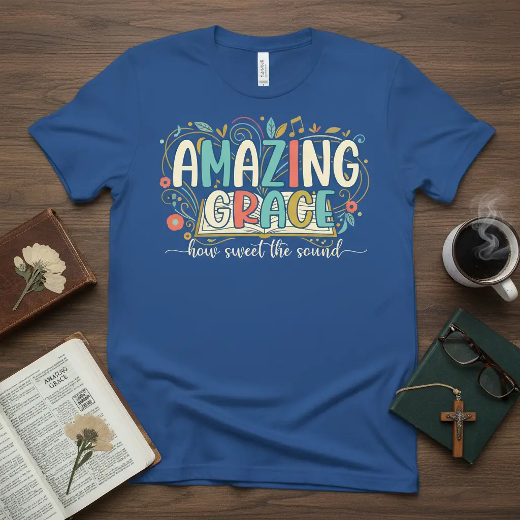 Amazing Grace How Sweet the Sound Christian T-Shirt